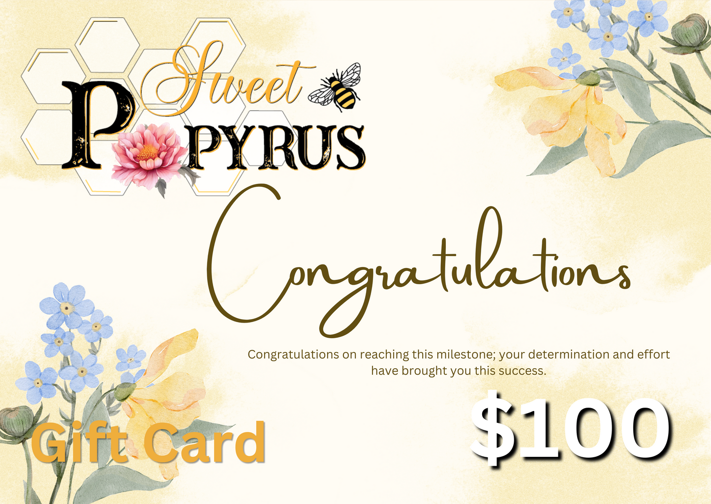 Sweet Papyrus Gift Card