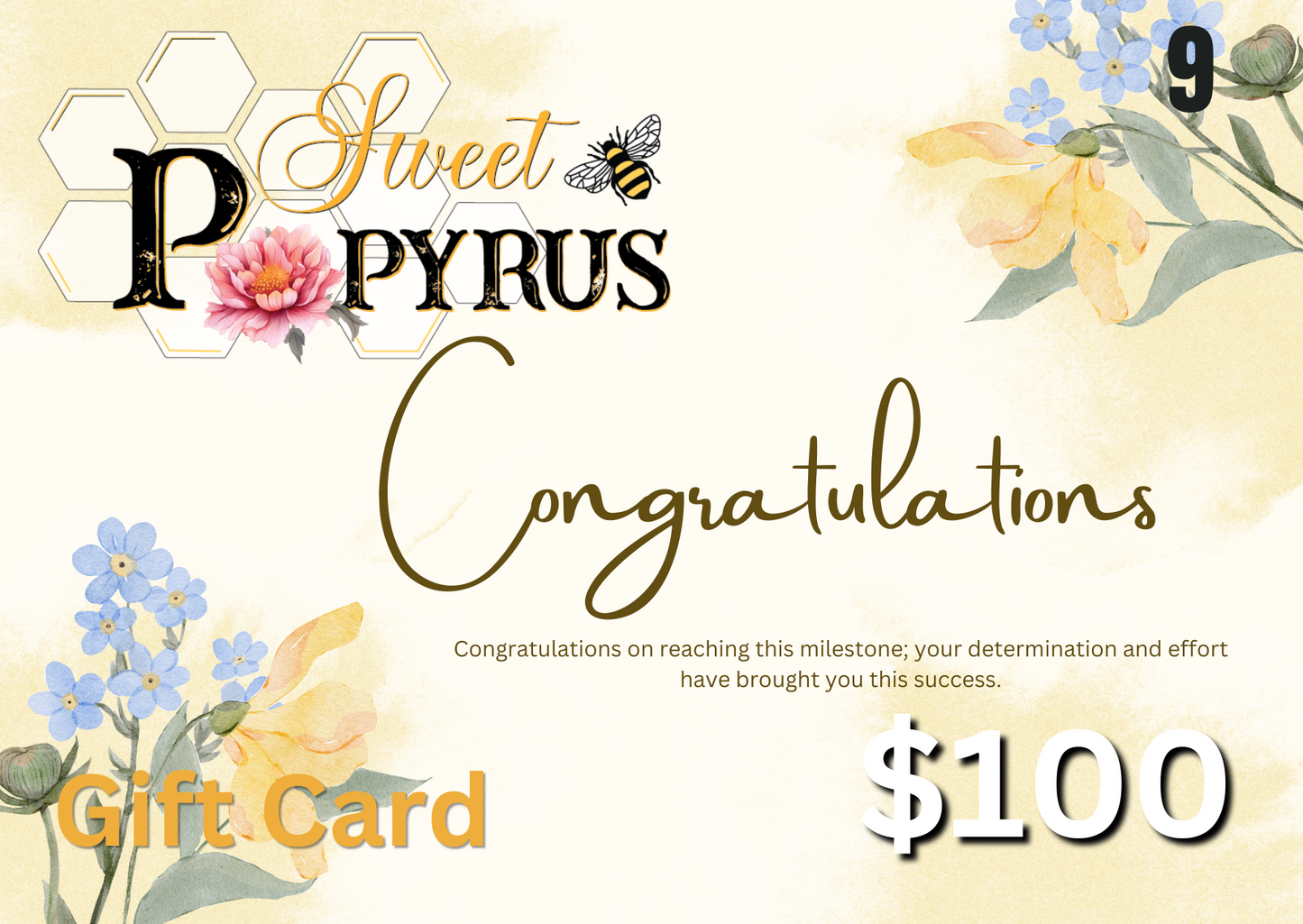 Sweet Papyrus Gift Card