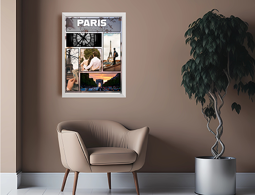 Travel Collage 4 - Custom Wall Art Print