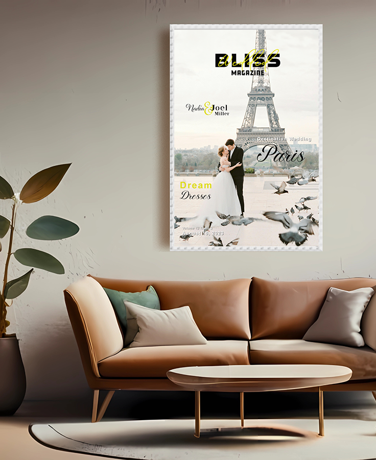 Wedded Bliss Magazine - Custom Wall Art